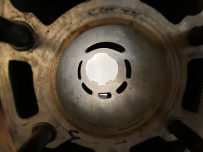 RG500 / RG400 engine carcass. No internal parts.