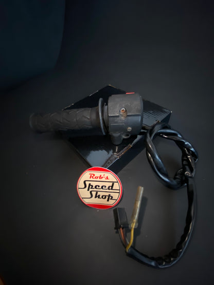 RG500 / RG400 OEM throttle tube and switch assembly.