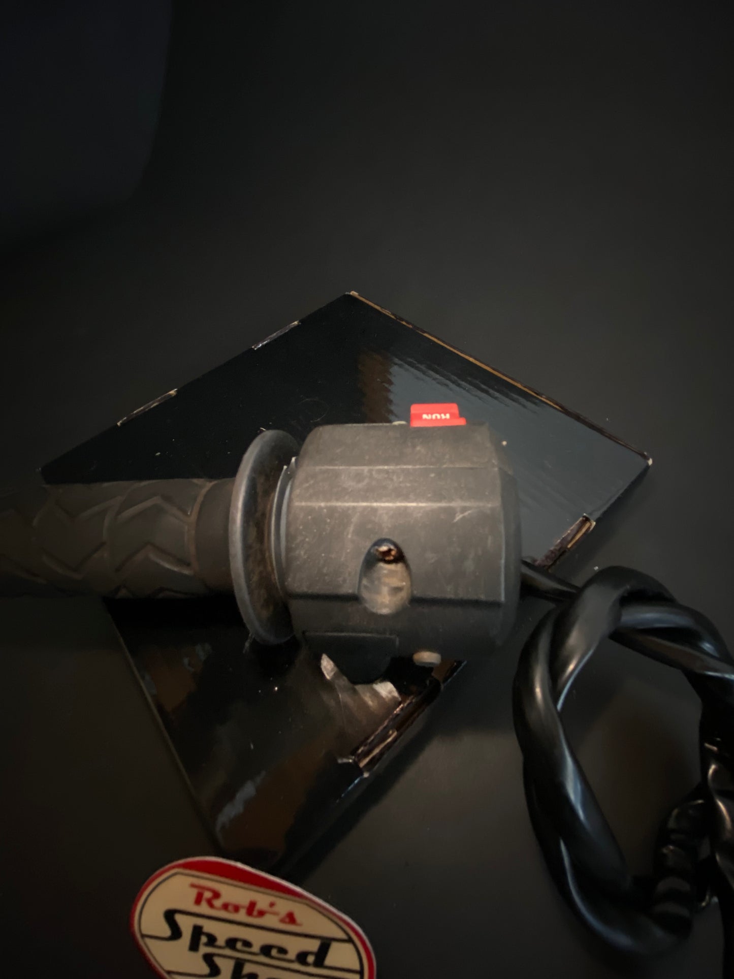 RG500 / RG400 OEM throttle tube and switch assembly.
