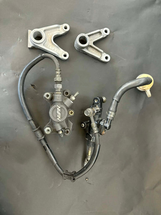 NISSIN TZ250 TZ125 caliper / master cylinder / hangar complete set.